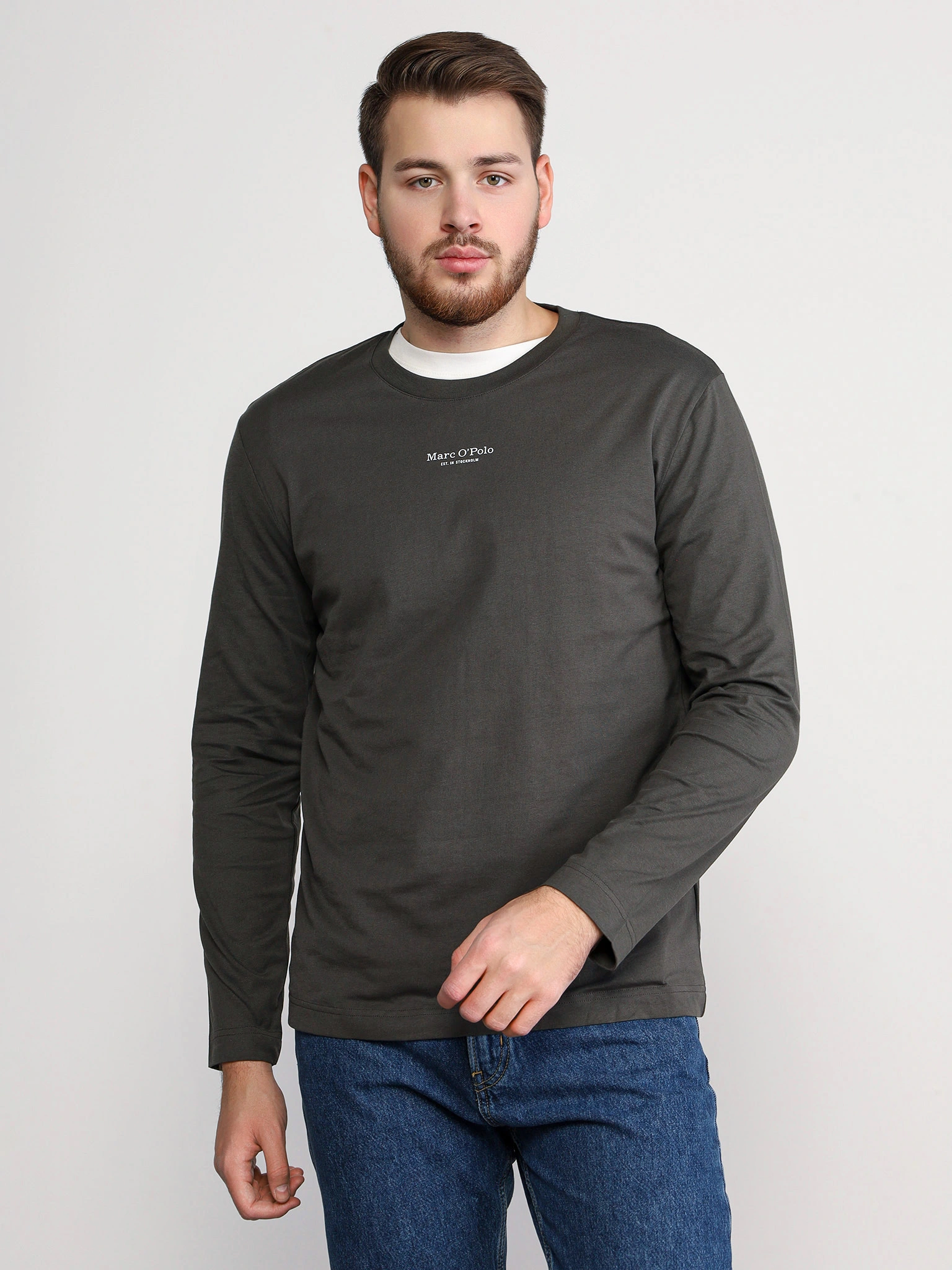 Футболка цвета хаки из хлопка